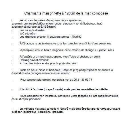 La Maisonnette A 1200 M De La *